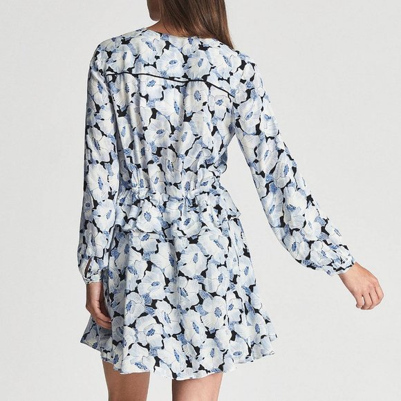 Reiss Maddy Floral Print Flippy Dress - Picture 2 of 7